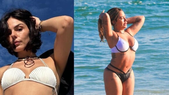Cadê o frio? Faltando 11 dias para o inverno, Rafaella Santos, Isis Valverde e mais famosas curtem calorão com biquínis diferentões na praia. Veja fotos!